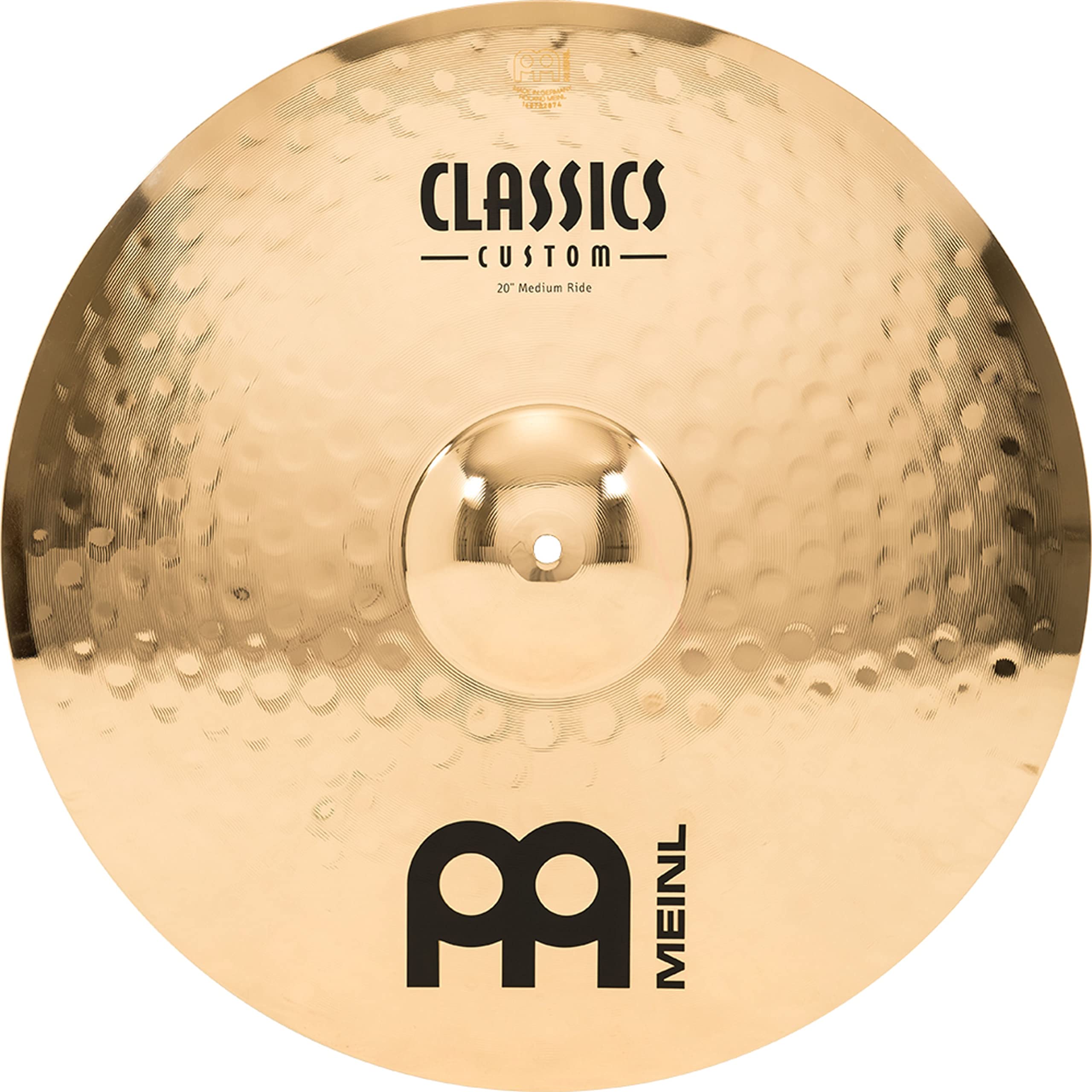 Meinl Cymbals Classics Custom Brilliant Cymbal Set Box Pack di Piatti con Piatto per Batteria Hihat 14 pollici, Crash 16 e Ride 20 - Bronzo B12, Finitura Brillante (CC141620)