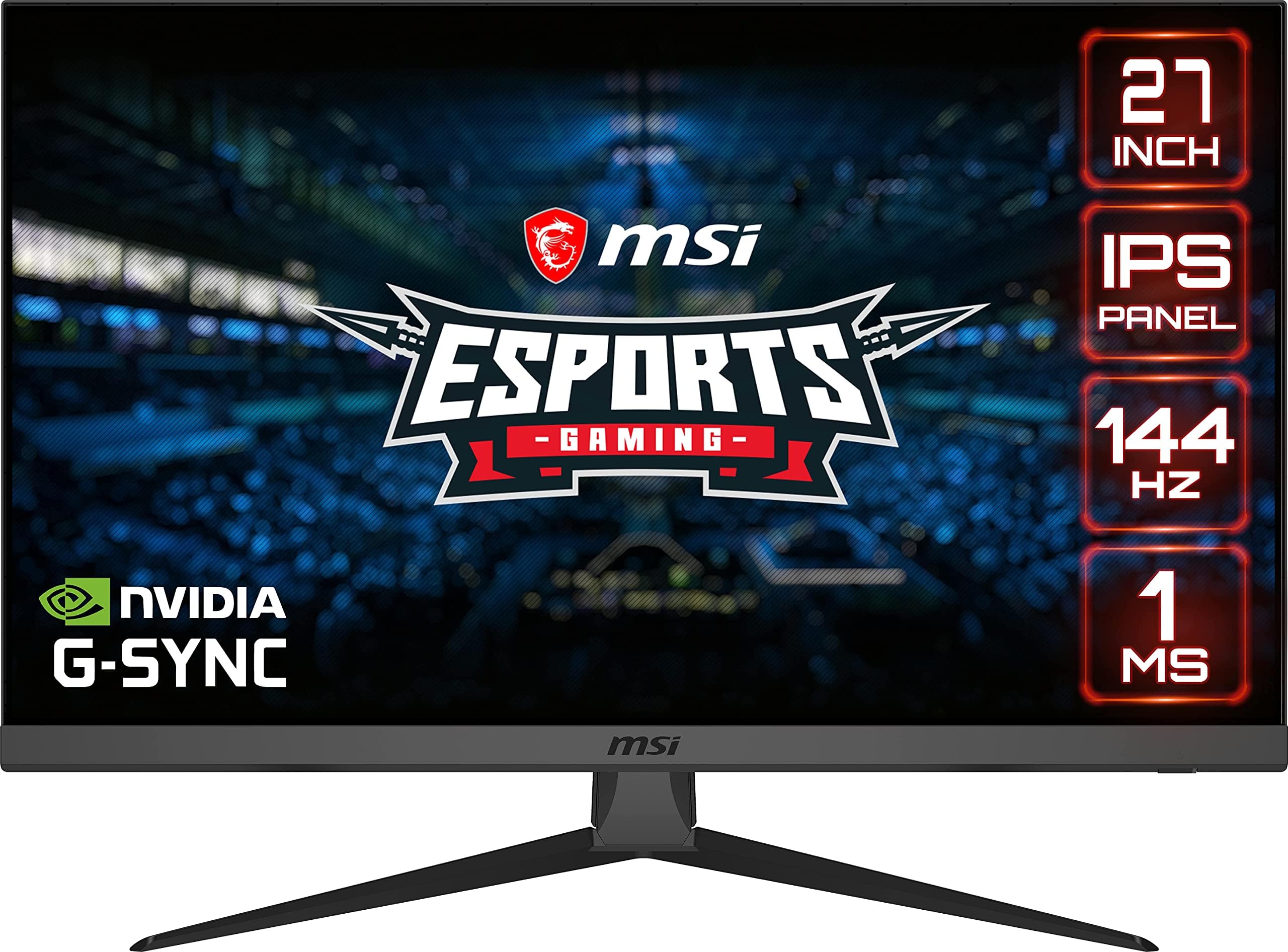 G272, 27" Gaming Monitor, 1920 x 1080 (FHD), IPS, 1ms, 144Hz, FreeSync, HDMI, Displayport, Tilt