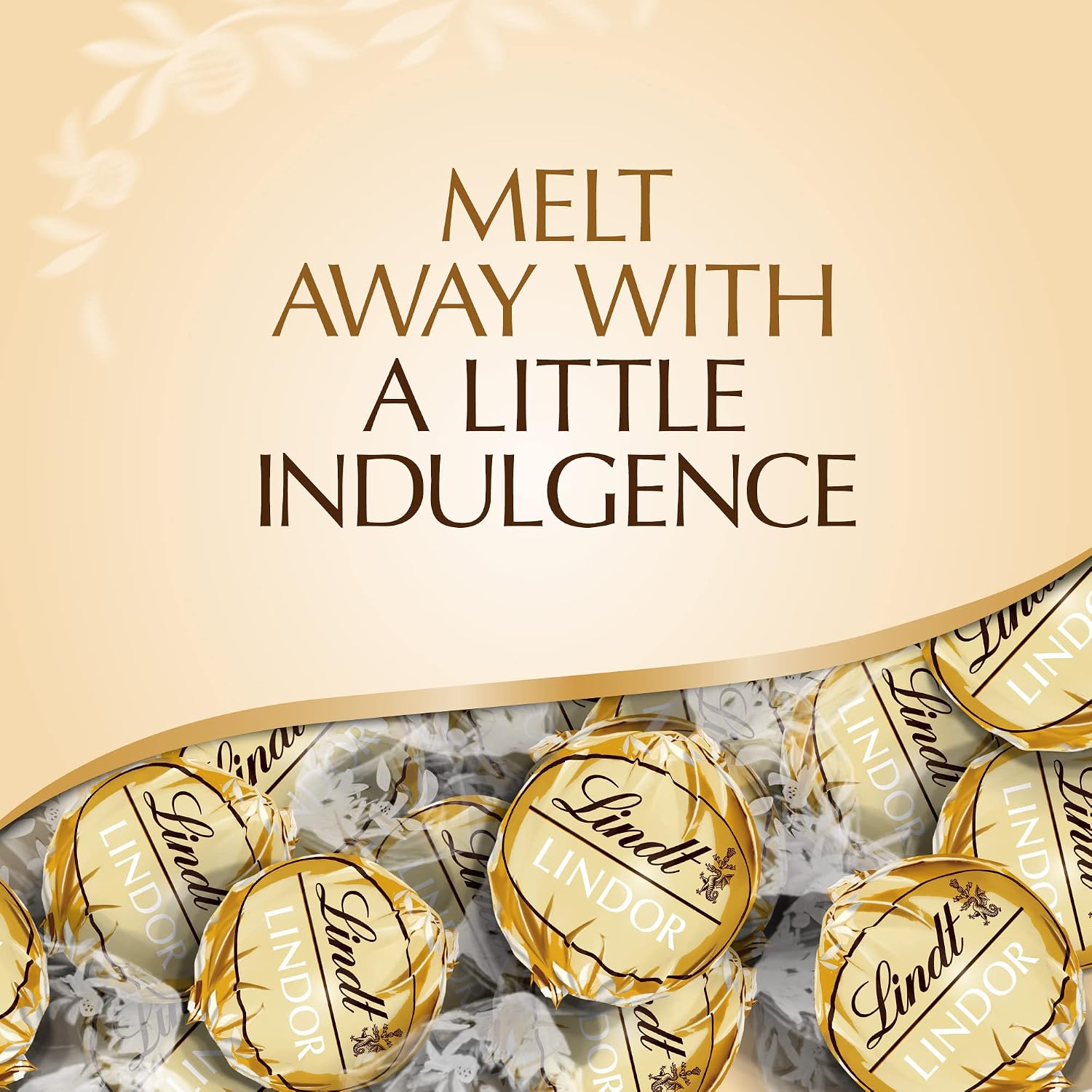 Lindt LINDOR White Chocolate Truffles, White Chocolate Candy with Smooth, Melting Truffle Center, 5.1 oz. Bag (6 Pack)