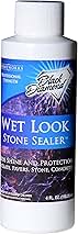 Wet Look Natural Stone Sealer. Durable, Long-Lasting Gloss Protection. Interior and Exterior Pavers, Slate, Sandstone, Travertine, Flagstone, Driveways, Garage Floors, etc. Black Diamond Stoneworks