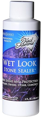Miniatura 10 de Black Diamond Stoneworks - Sellador de piedra natural de aspecto húmedo, proporciona brillo duradero y protección a Adoquines, losa, hormigón,