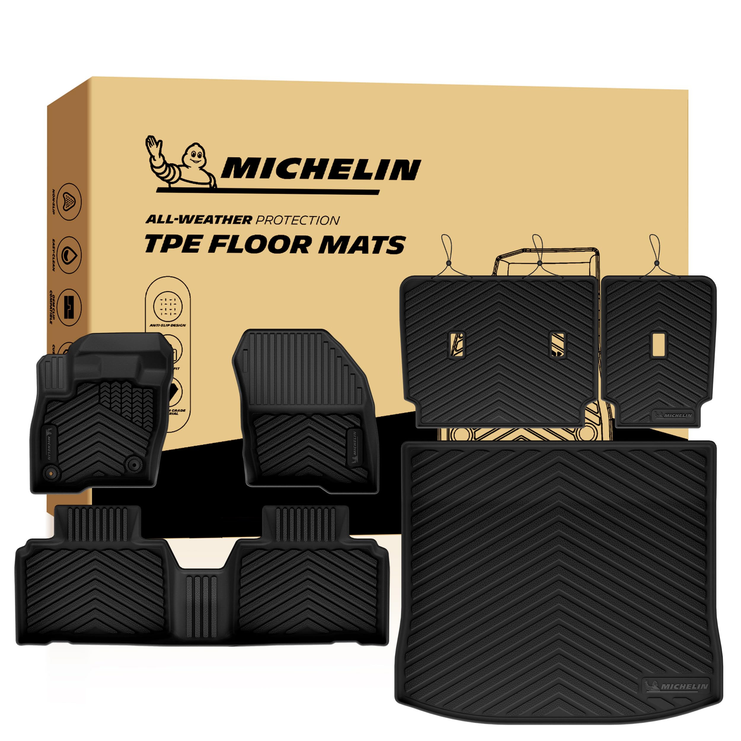 Michelin Vehicle Mats for 2015-2024 Ford Edge (6 Piece)