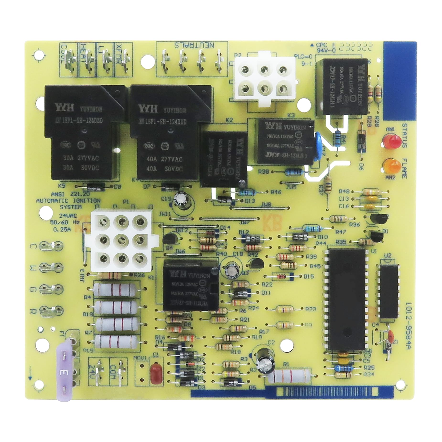 Circuit de contrôle de four 903429 pour résoudre les pannes de chaudière Nordyne 624602