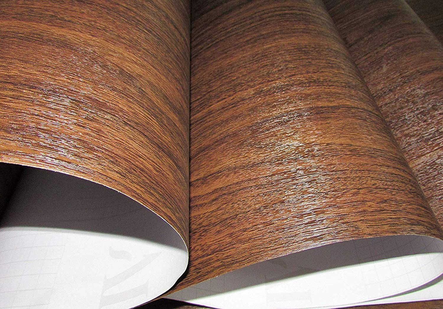 Fusion Graphix Vinyl PVC Wall Door Furniture Sticker, 12 x 100 Inches, Brown 1