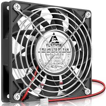 GDSTIME 120mm Case Fan 2Pin High Air Pressure 12V DC Brushless Cooling Fans