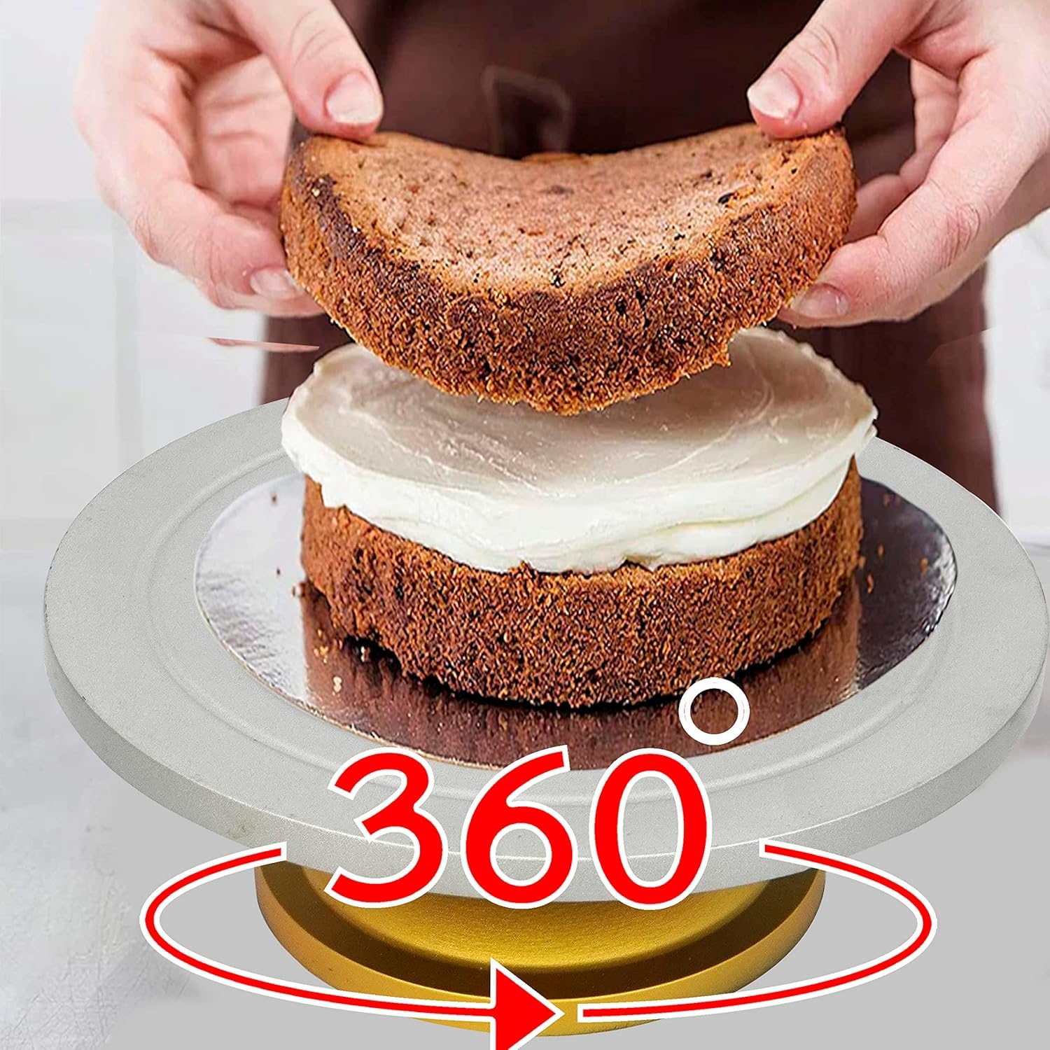 Bunny zilla Cake Decorating and Icing Turntable/Serving Stand