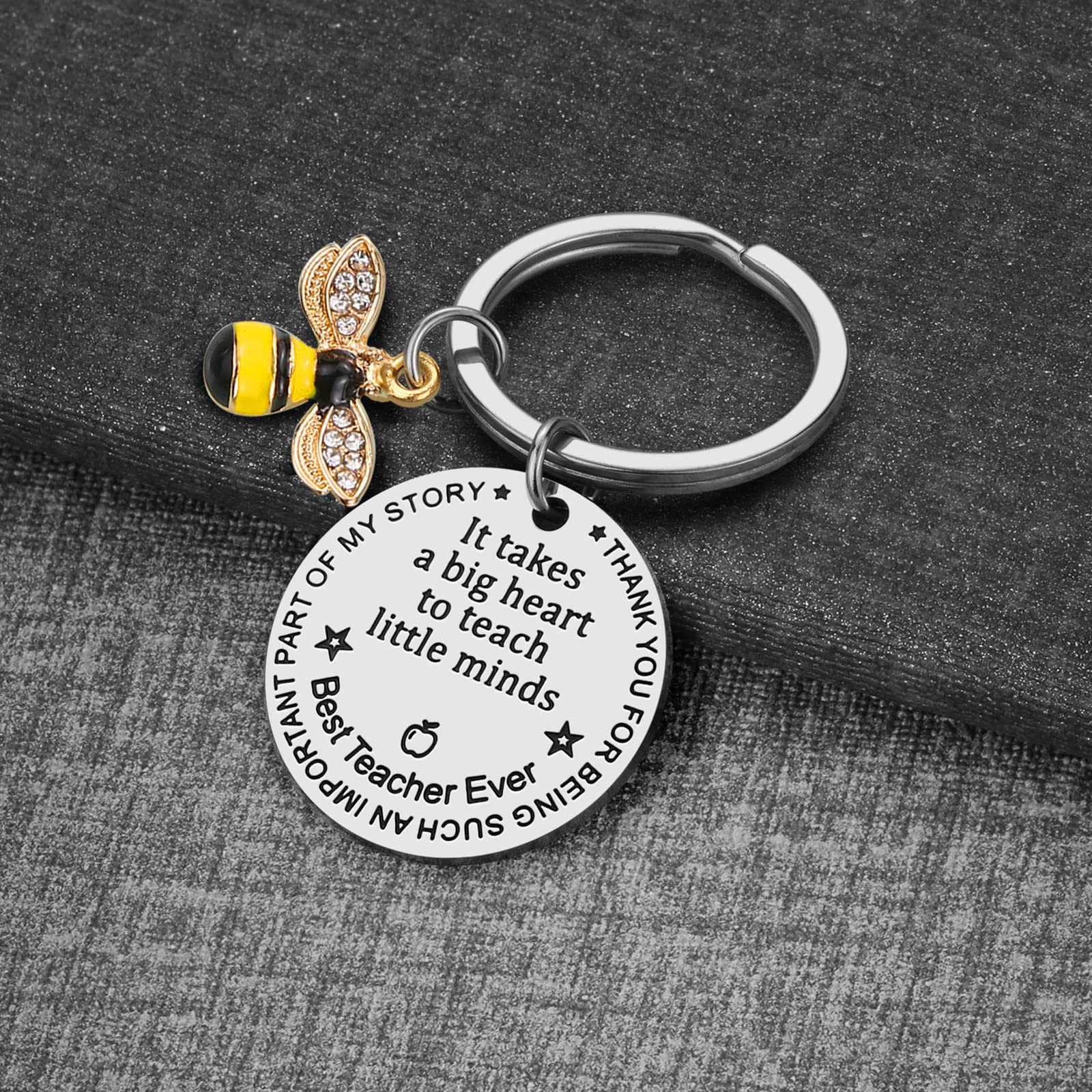 Science Teacher Keychain - 'It Takes A Big Heart To Teach Little Minds' Teacher Appreciation Gift - View #6