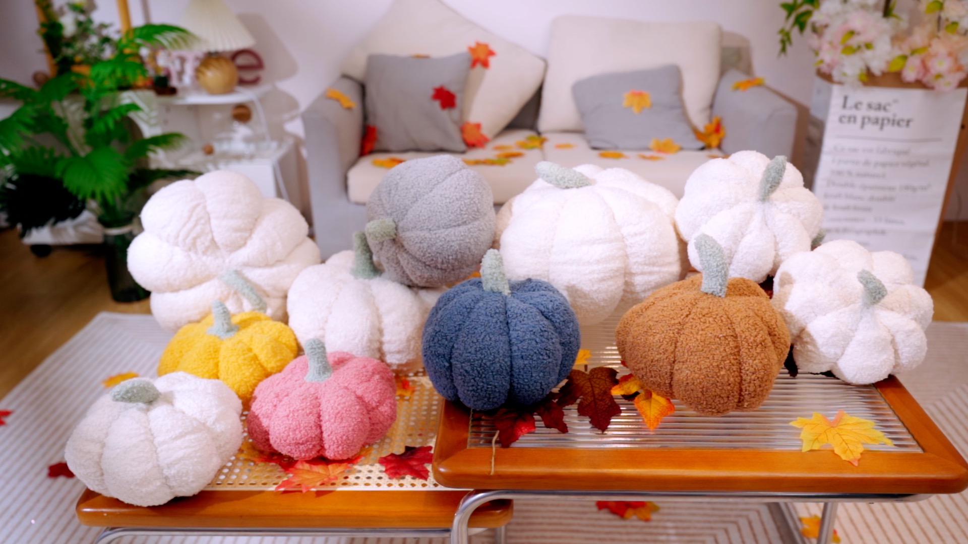 Amazon.com: Kajaia 4 Pcs Fall Decor Thanksgiving Pumpkin Throw