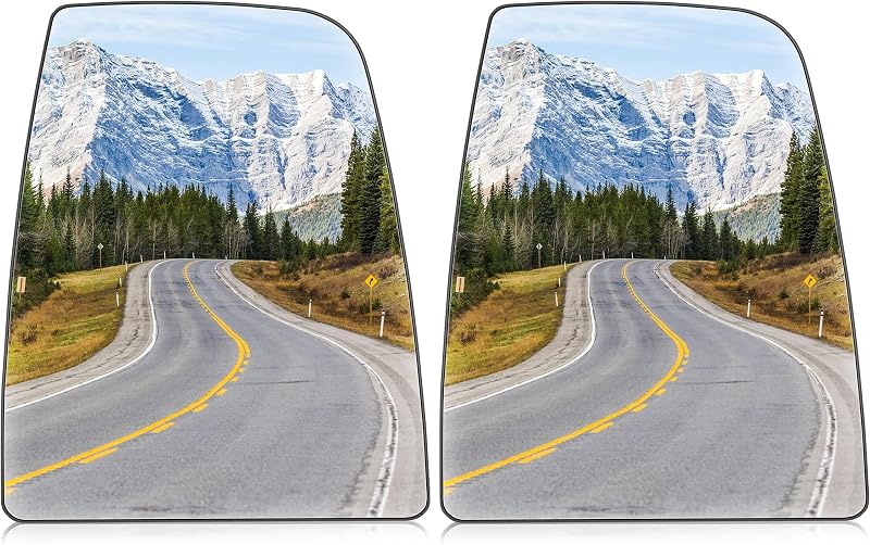Vidro do Retrovisor Externo Direito Convexo com Aquecimento Aeagle para Ford Transit-150, 250 e 350 HD 2015 a 2022 – Pacote com 2