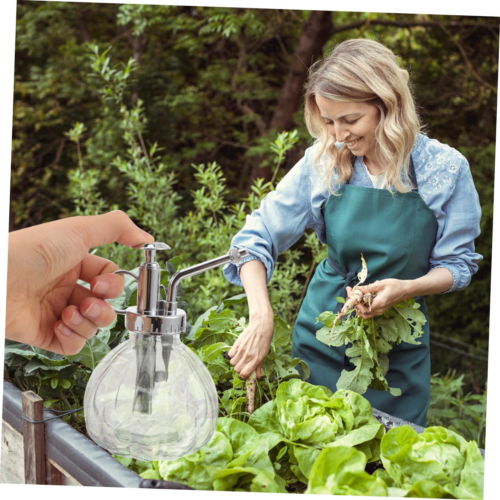 CIYODO Halloween Headband Led Light up Pumpkin Skull Ghost Watering Bottle Garden Spray Bottle Adults Decorative Headband Party Accessory