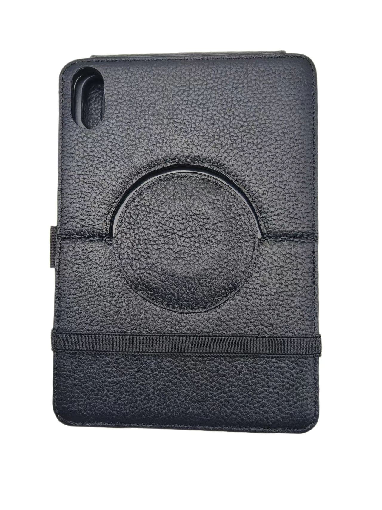 Crystal Pilot Flip Pad (kompatibel mit Mini iPad_6) Premium Vollnarbenleder Flight Kneeboard mit Metallschnalle