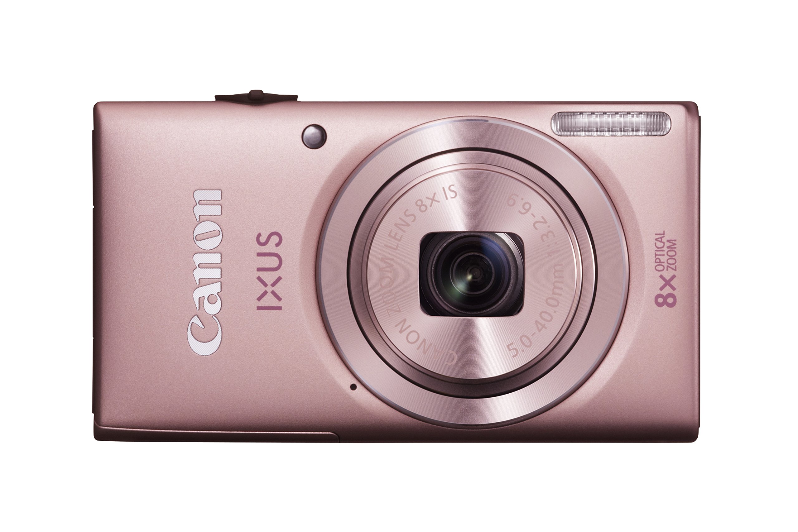Canon IXUS 135 - Cámara compacta de 16 MP (Pantalla de 2.7", Zoom óptico 8X, estabilizador, vídeo Full HD), Rosa