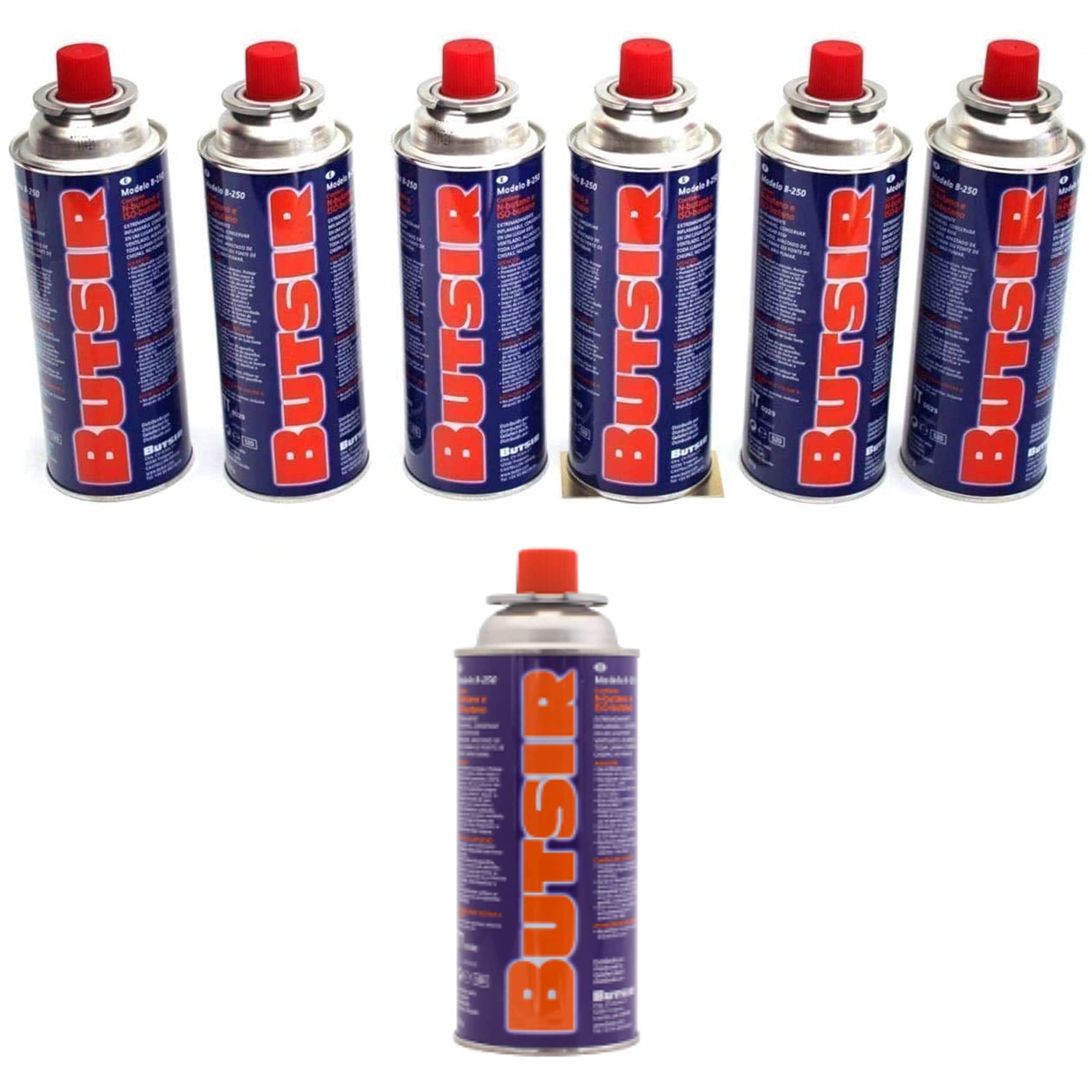 Butsir Gas 227 g Packung, mehrfarbig, 28 x Kartusche B-250 Brenner, Lötbrenner und andere Marktherde
