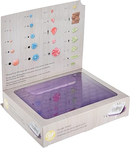 Miniatura 8 de Wilton Kit de decoración de pasteles de lujo con puntas de tubería y bolsas de pastelería 46 piezas