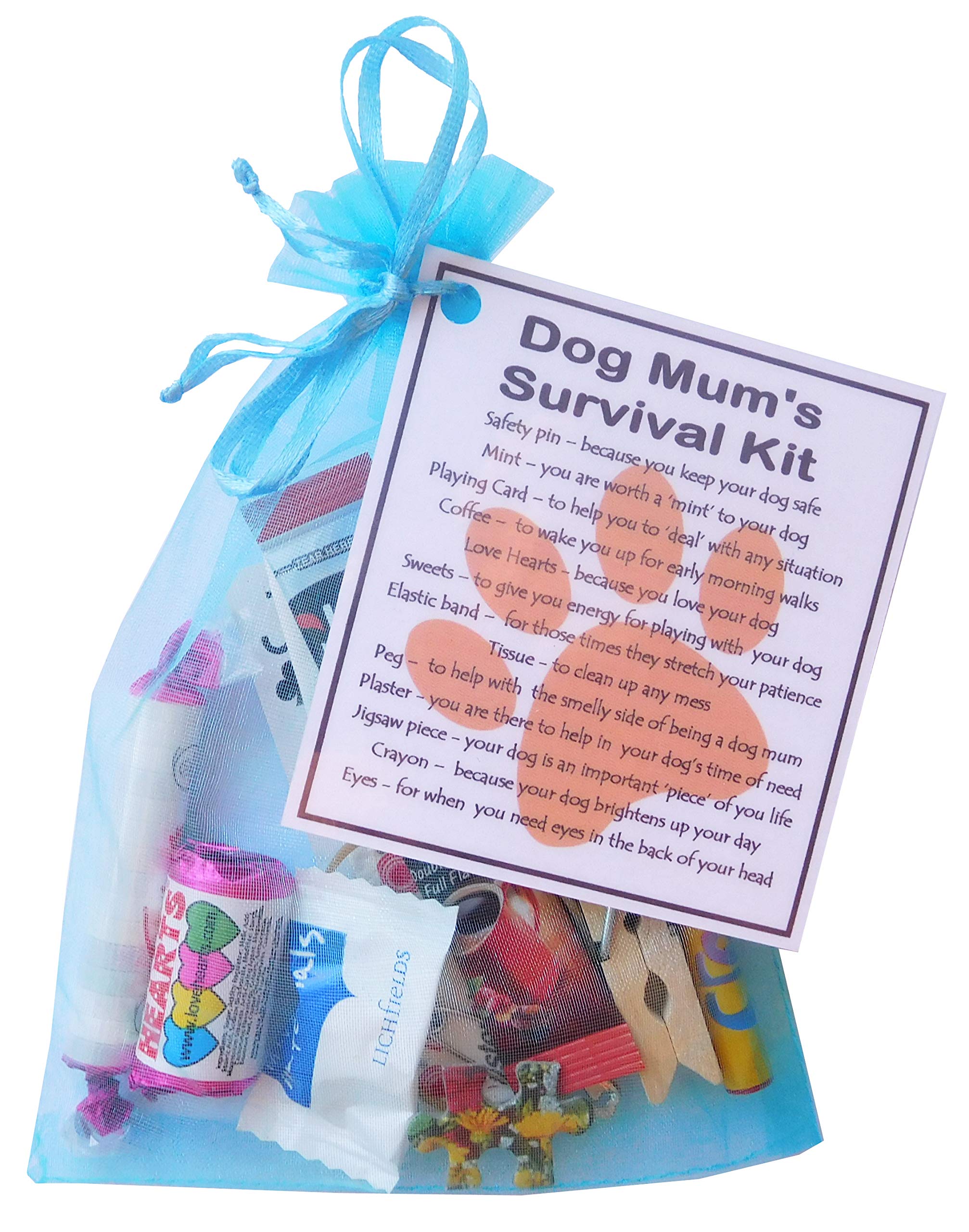 Smile Gifts Uk Aqua Dog Mum's Survival Kit (Novelty Gift For Dog Mum, Dog Mum Secret Santa Gift, Dog Gifts, Dog Secret Santa Gifts, Dog Owner Gifts, New Dog Mum)