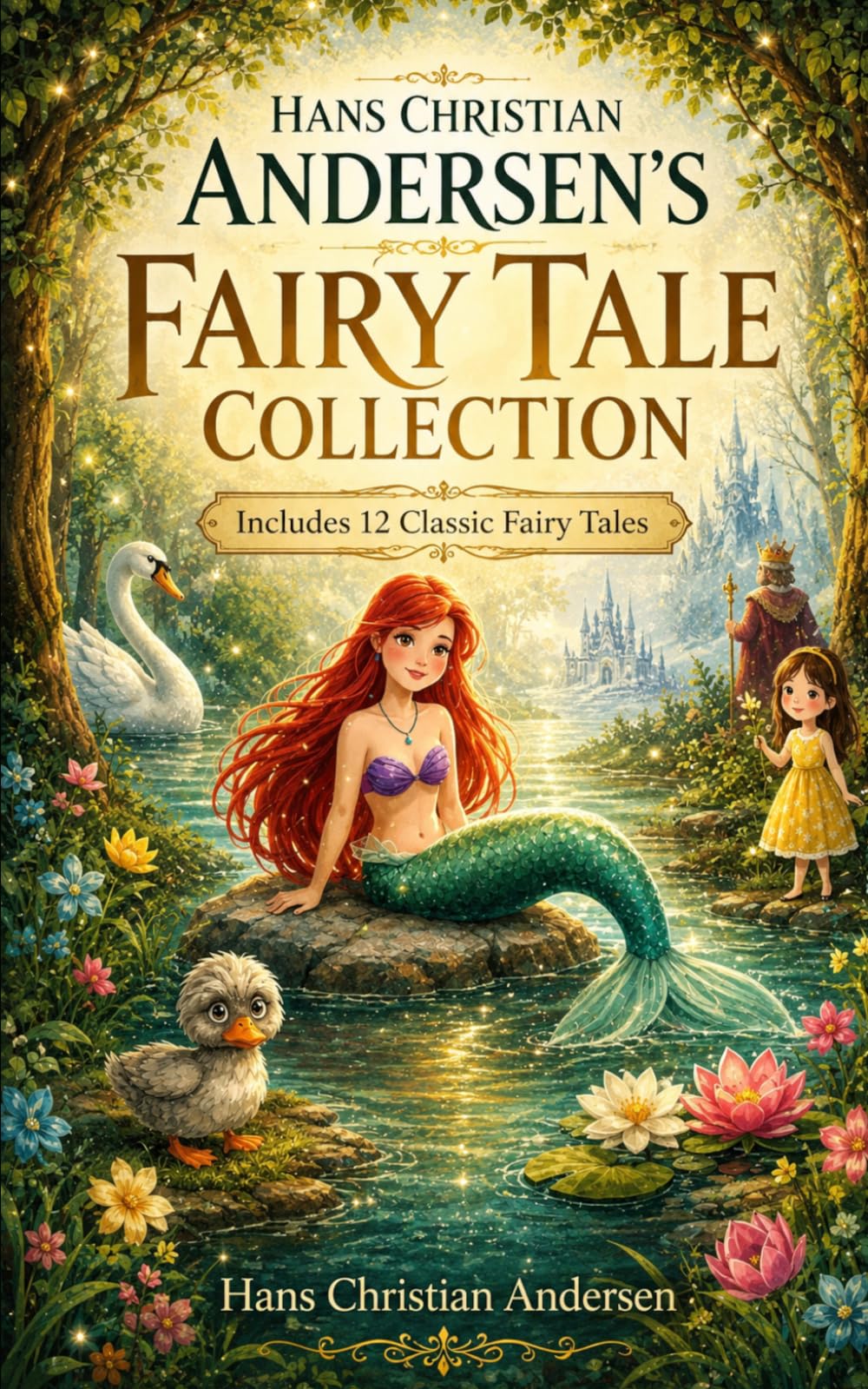 Hans Christian Andersen's Fairy Tales: A Timeless Collection of Classic Fairy Tales Featuring The Little Mermaid, The Ugly Duckling, The Emperor's New Clothes, Thumbelina, and More