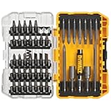 Screwdriver Bit Set with Tough Case&comma; 45-Piece &lpar;DW2166&rpar;&comma; Grey&sol;Silver Screwdriving Set with Tough Case