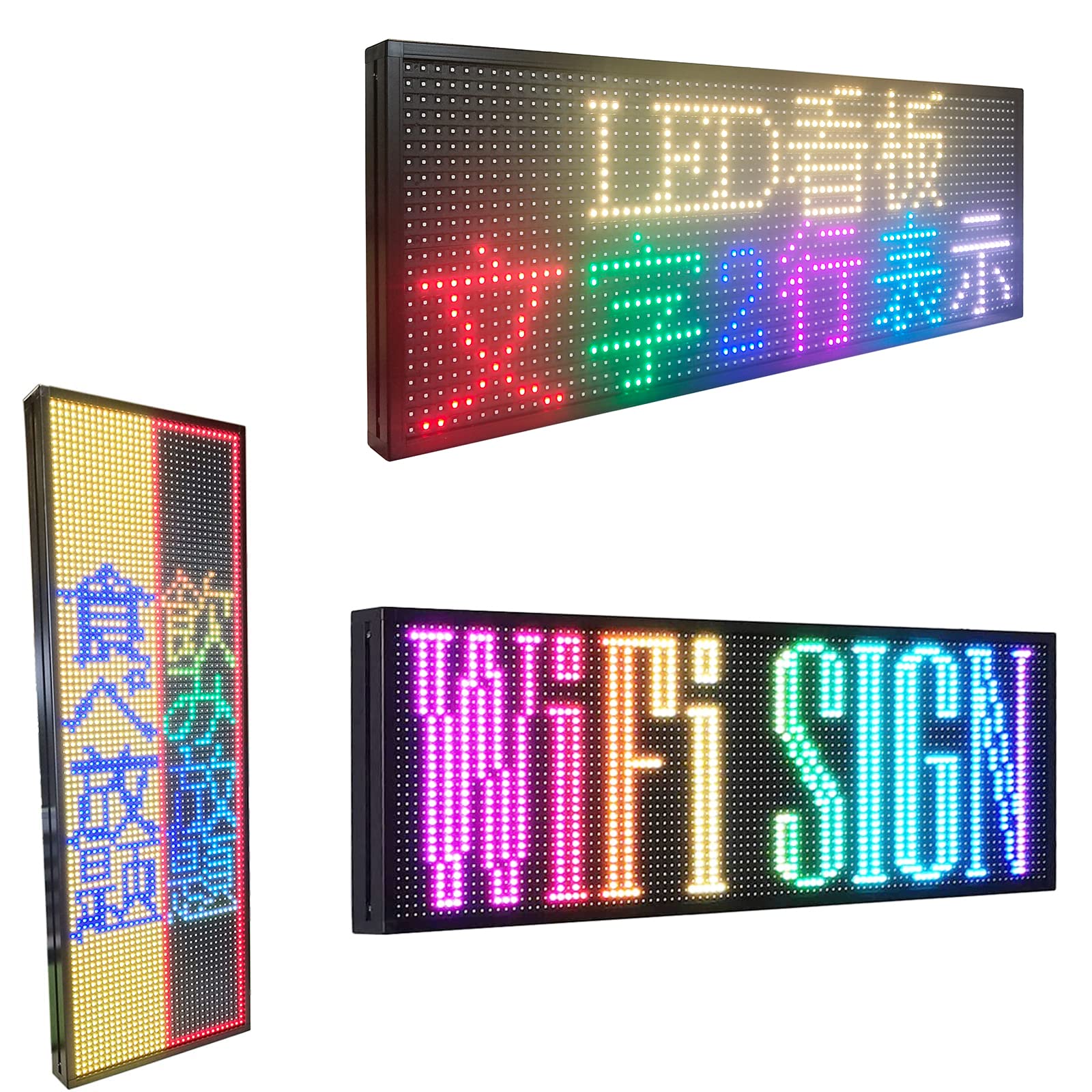 Amazon | 高輝度 屋外 LED看板 RGB 電光掲示板 多機能 LEDパネル 電光