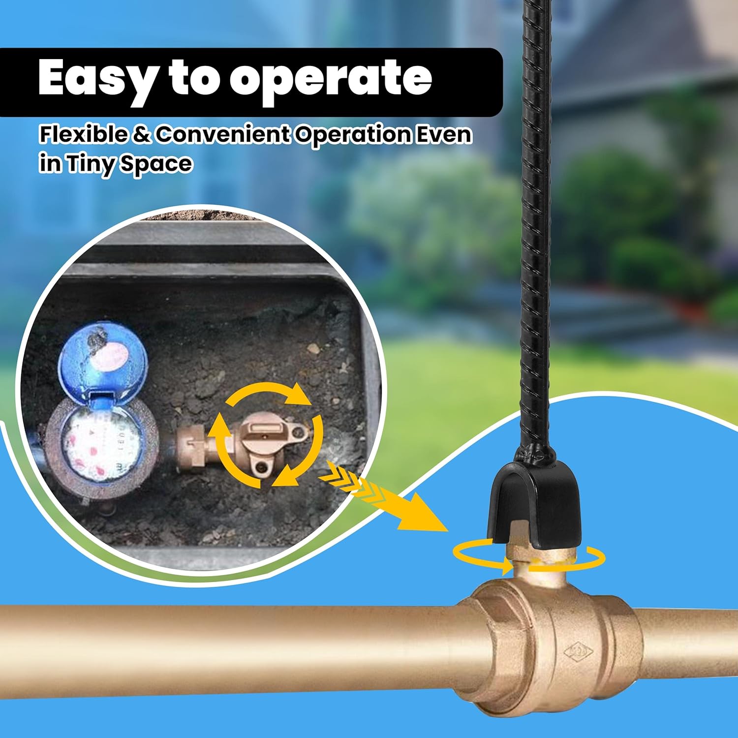 Buy UtilityBilt Water Meter Key 17 Inch with 4way MultiFunctional