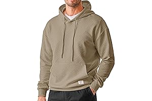 JMIERR 2024 EDM Hoodie With Texture Hooded Collar and Drawstrings