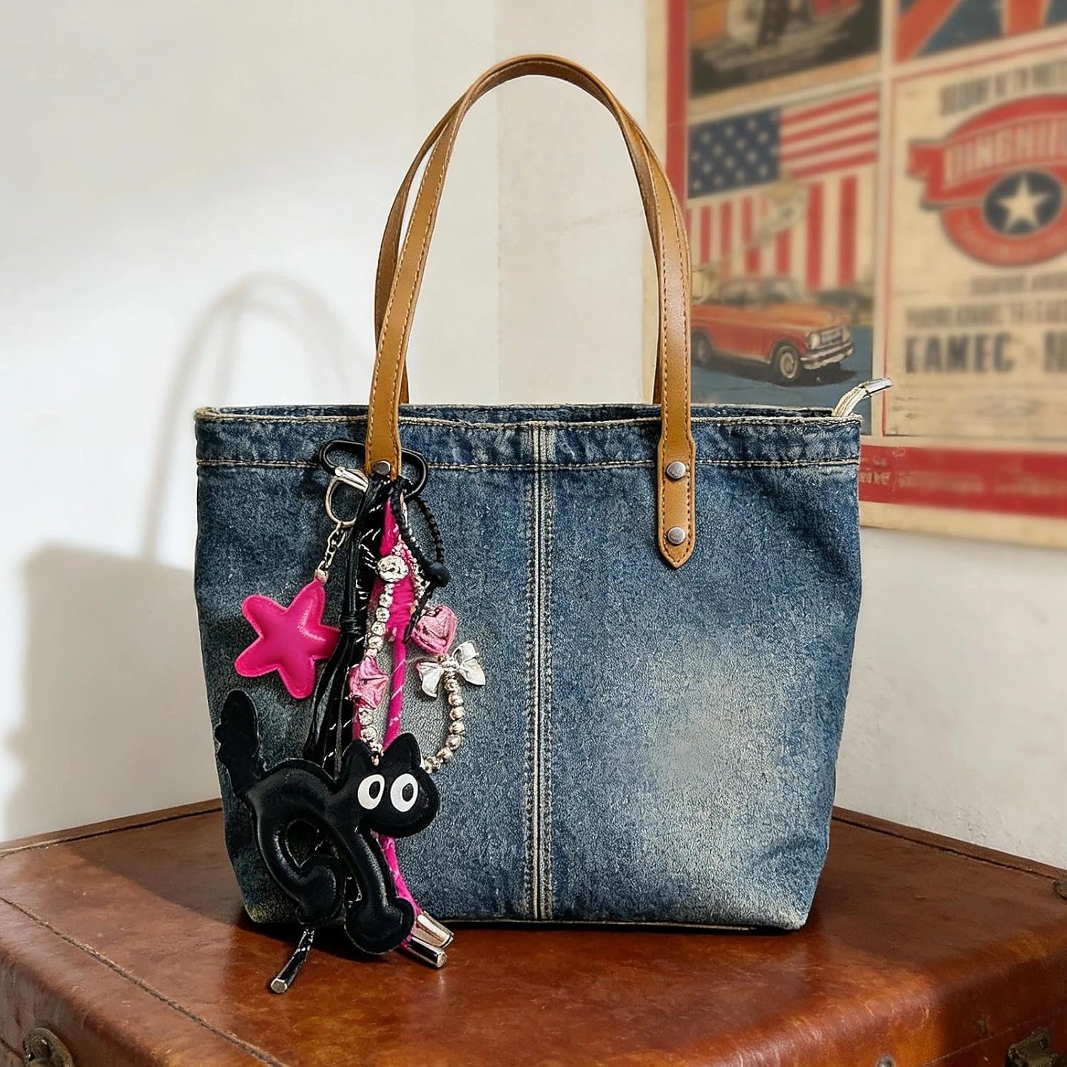 QTMY Cute Puppy Dog Beaded Keychain Bag Charms for Handbag Purse Backpack Accessories for Bogg Bag,643 - Image 6