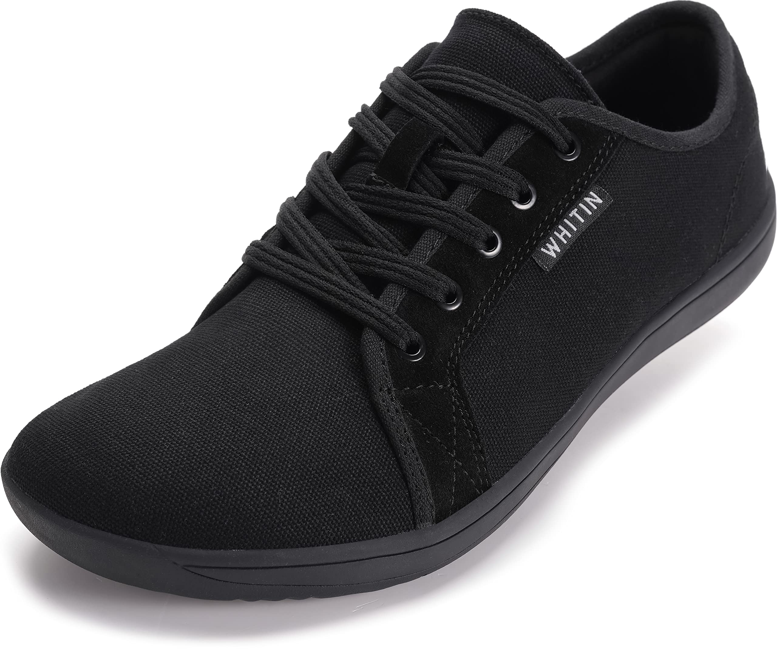 WHITINMens Wrap Shoes Minimalist and Barefoot Shoes No Drop Sole Wide Toe