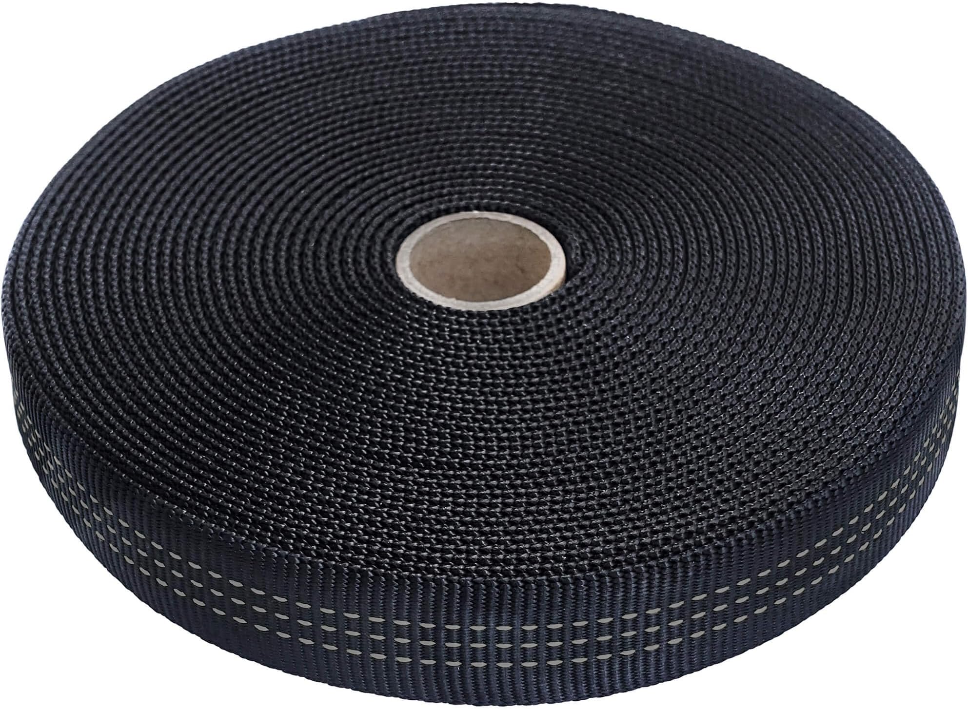 GM CLIMBING 1 inch Nylon Tubular Webbing Tape CE UIAA Certified 4000lb Heavy Duty for Climbing Rescue Rope Works Survival Outdoor General Purposes