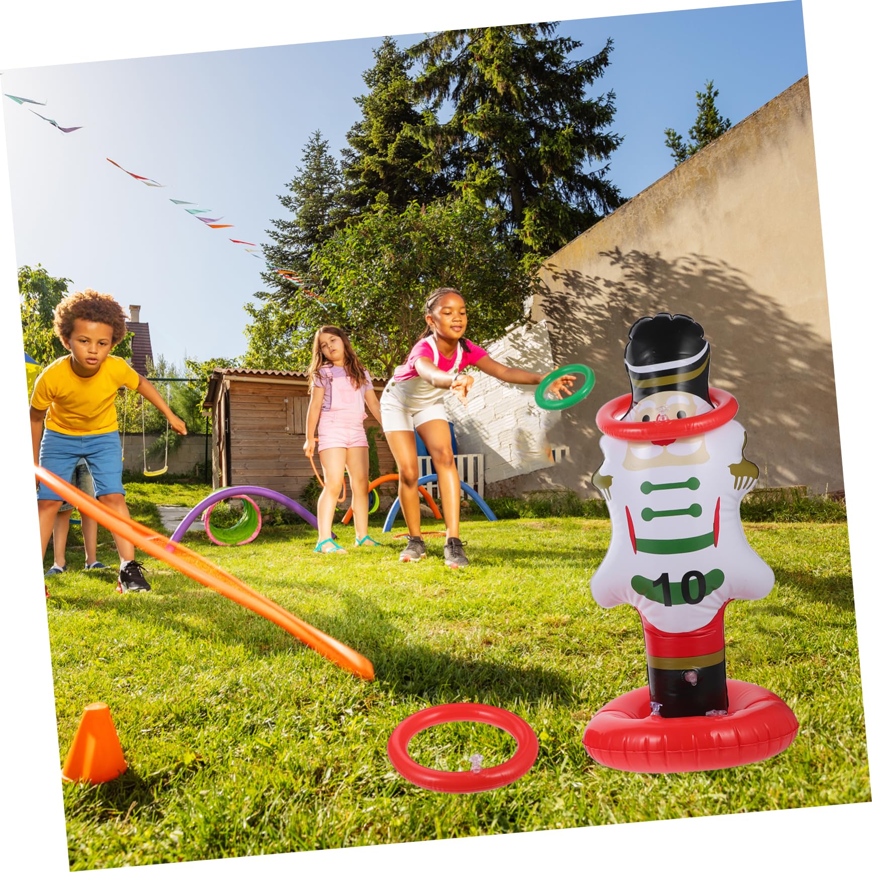 Gioco Di Lancio Anelli Di Natale Anelli Per Lancio Schiaccianoci Gonfiabili Di Natale Giochi Di Società Schiaccianoci Articoli Per Feste in Giardino