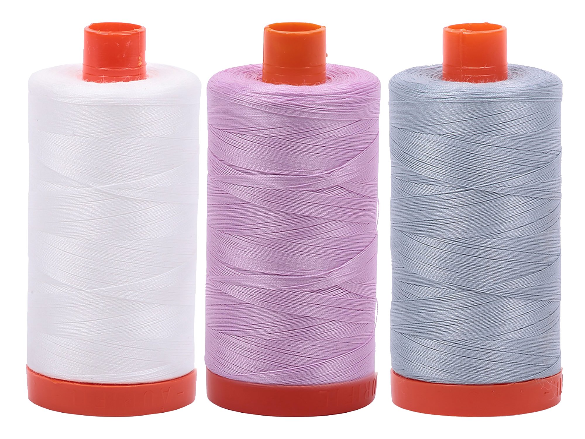 Hilo de algodón egipcio Aurifil de 50 wt bobinas grandes de 1422 yardas
