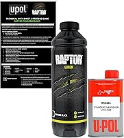 Vista 13 de CUSTOM SHOP U-Pol Raptor Kit de Revestimiento de Uretano Teñible en Aerosol para Cama de Camioneta y Pistola Rociadora Custom Coat con Regulador