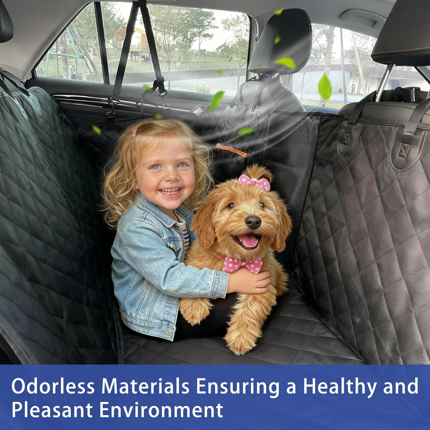Dog Car Seat Cover for Back Seat - Waterproof and Anti-Slip Car Dog Seat Cover, with Hammock Design for Safe and Comfortable Travel, Suitable for Most Cars Trucks SUVs
