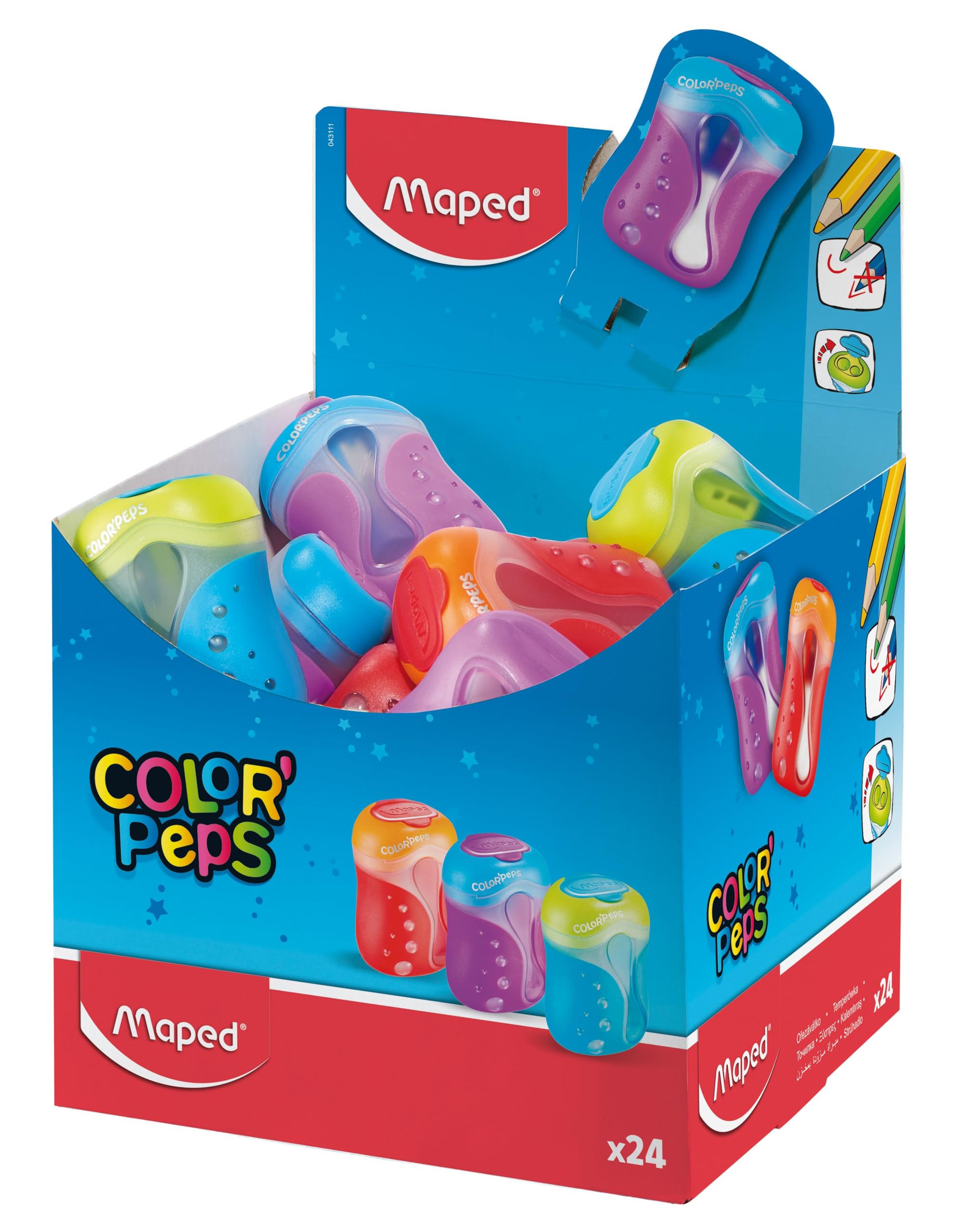 Maped Ofis Ve Kırtasiye 043111 Color Peps Çift Delikli Kalemtıraş