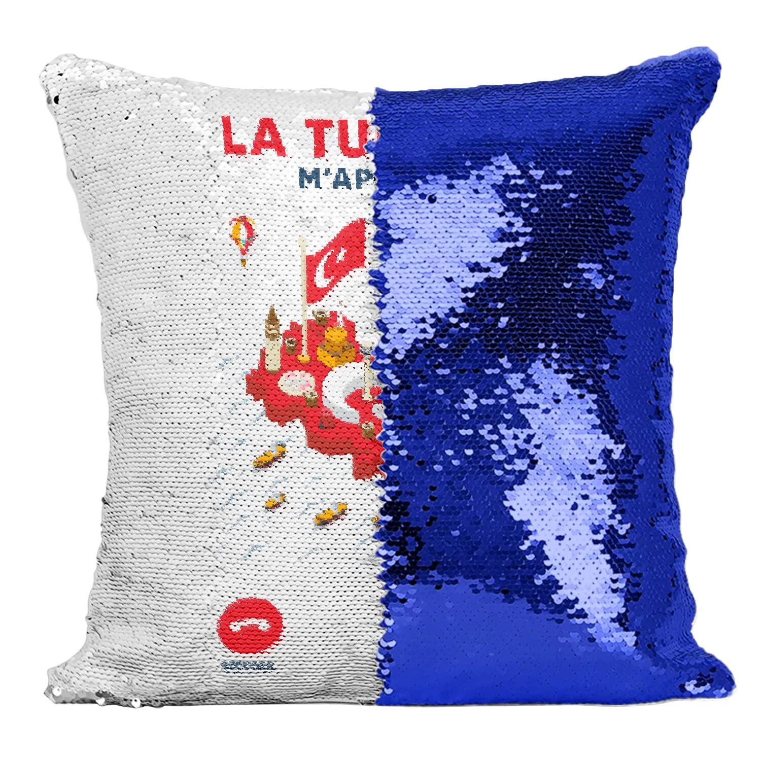 Coussin Sequin Bleu Turquie pour raviver vos souvenirs de voyage