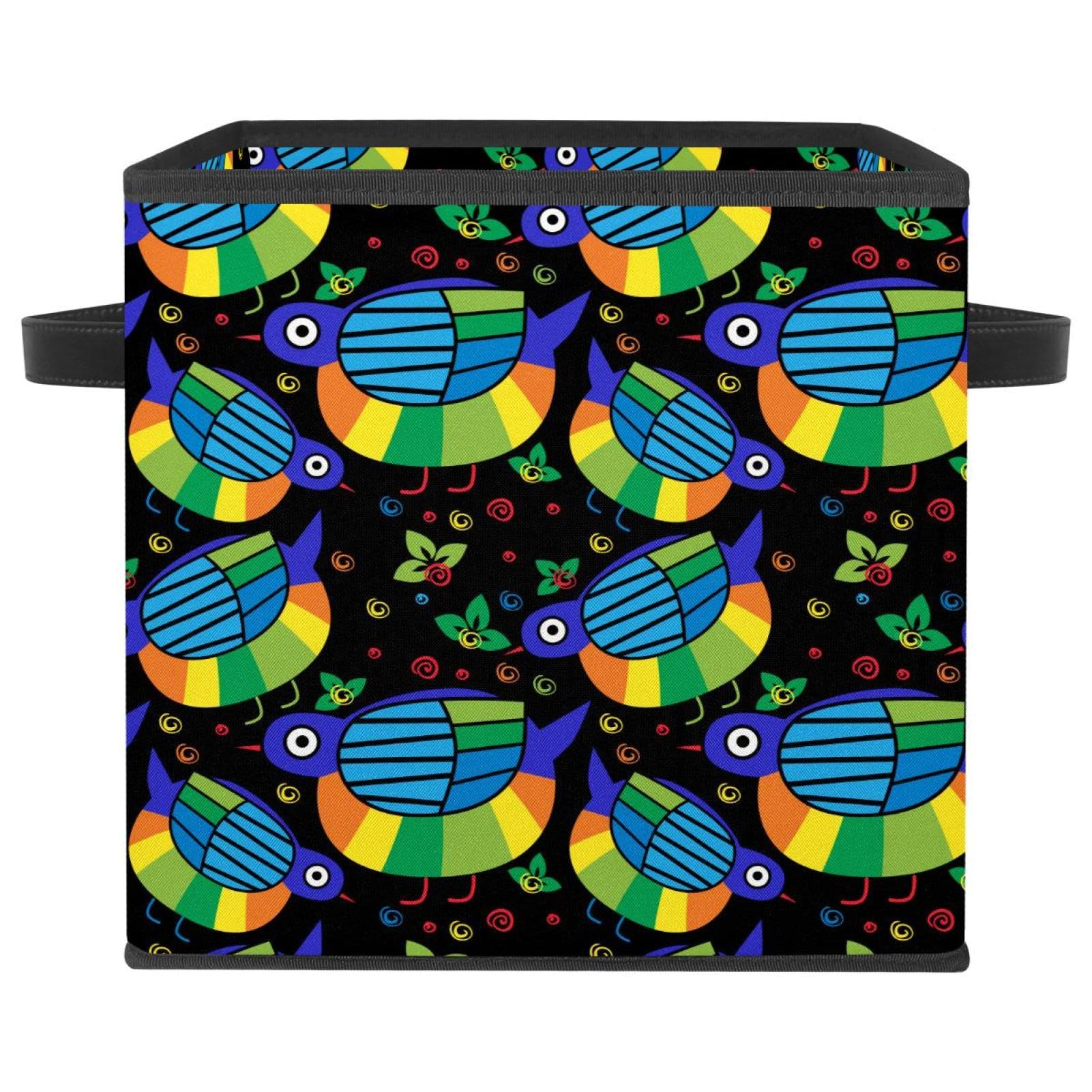 Boîte de rangement pliable fleurie pour organiser les jouets du salon
