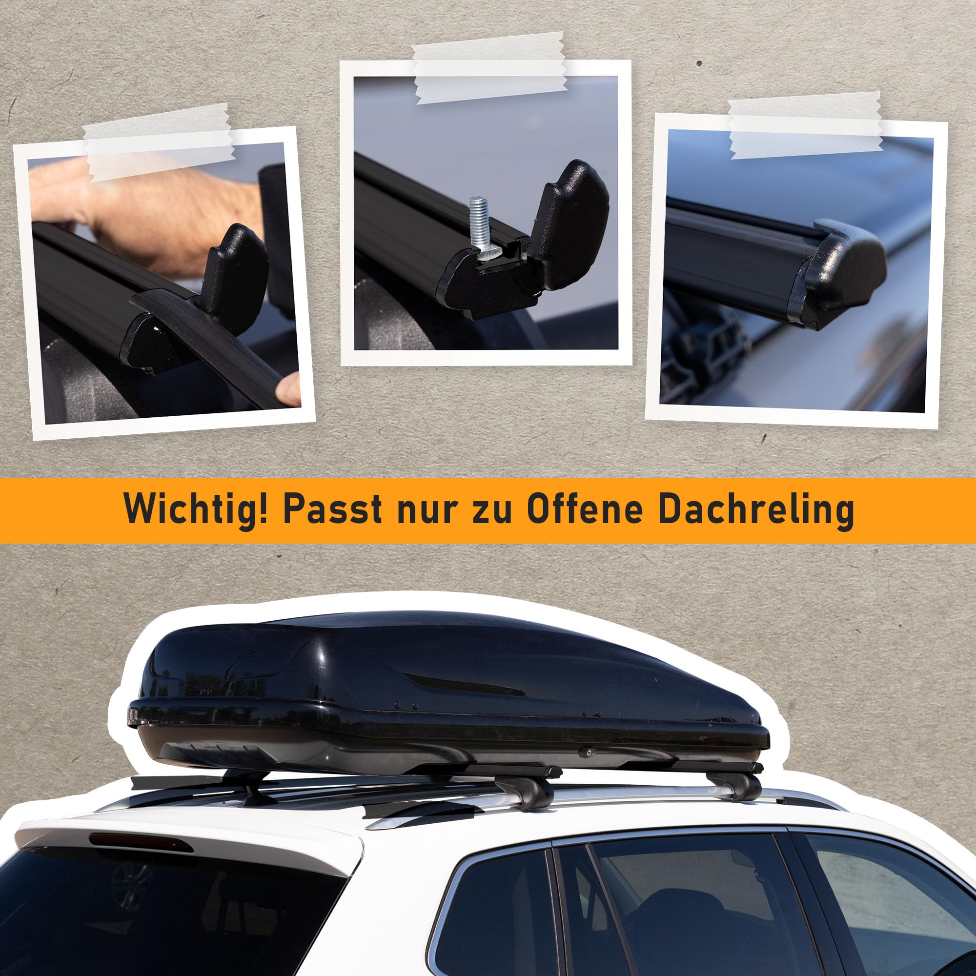 CHROMEMASTER | Dachgepäckträger Dachträger | Kompatibel mit Citroen Berlingo 2018+ | Er dient zum Transport Einer Dachbox, Fahrradträger, Leiter; Leichte Konstruktion aus Aluminium