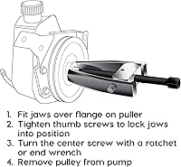 Vista 3 de Powerbuilt 648460 Extractor de polea de dirección asistida, negro