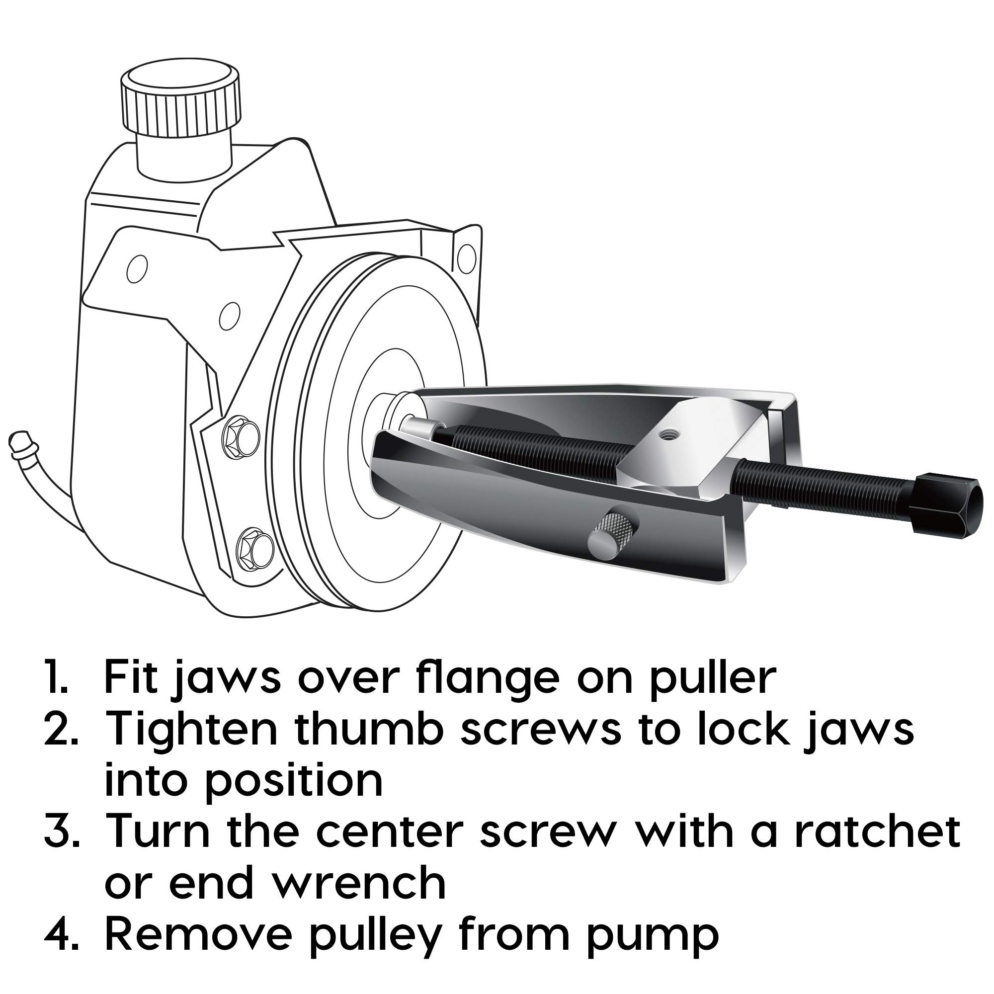 Powerbuilt 648460 Power Steering Pulley Puller