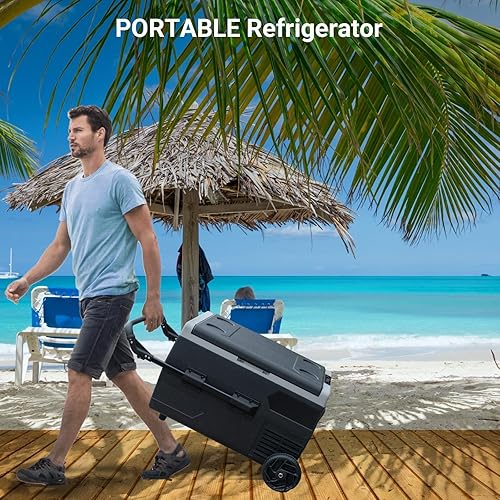 Miniatura 7 de Smad Enfriador eléctrico, refrigerador de 12 voltios, enfriador de compresor de 53QT (50L) 12V -4 ~ 50?, refrigerador de 12 V 12/24 V CC, congelador