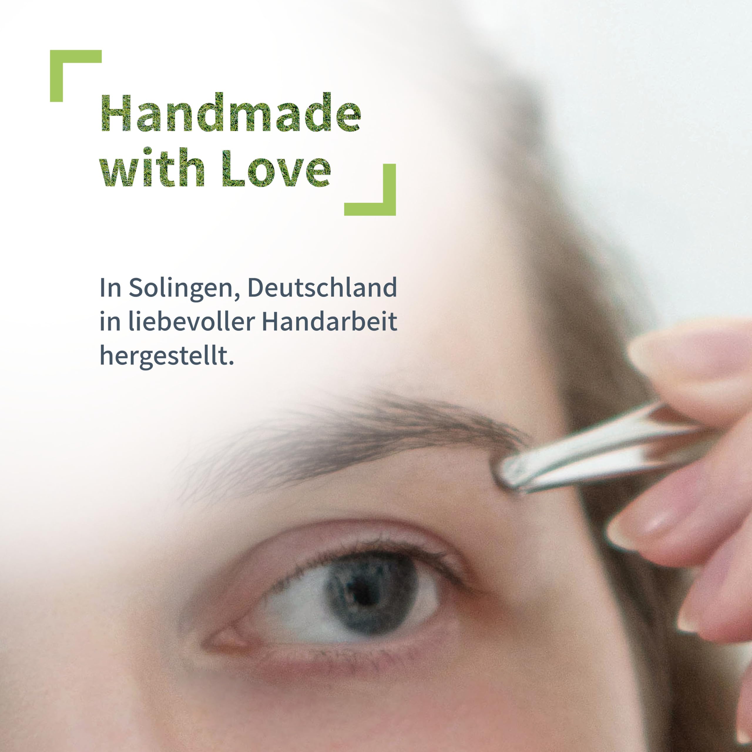 Niyok® Pęseta z Solingen z ukośną końcówką • Made in Germany • Pęseta do brwi do pielęgnacji twarzy, do wyrywania brwi, brody i włosków • profesjonalna pęseta do wyrywania | Ukośna, precyzyjna końcówka do brwi, brody i drobnych włosków, powłoka bez niklu