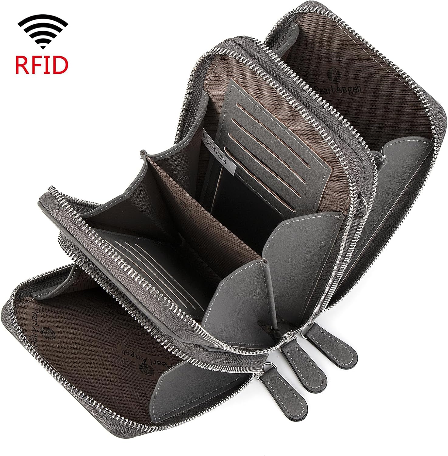 Pearl Angeli Small Crossbody Bag RFID Cellphone Wallet Purse Mini Ladies Handbag Purse with Shoulder Strap - Image 5