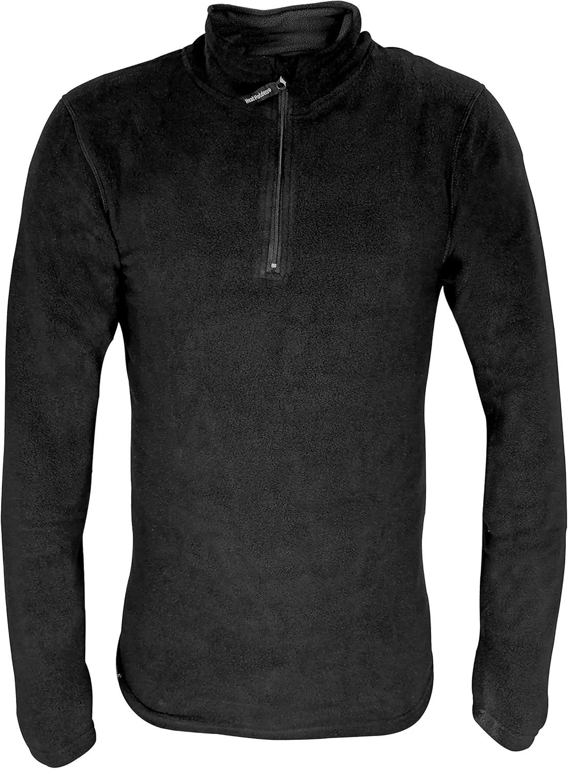HEAT HOLDERS Men's 0.61 tog Microfleece Long Sleeve Thermal Top (Large 42-44" Chest) Black