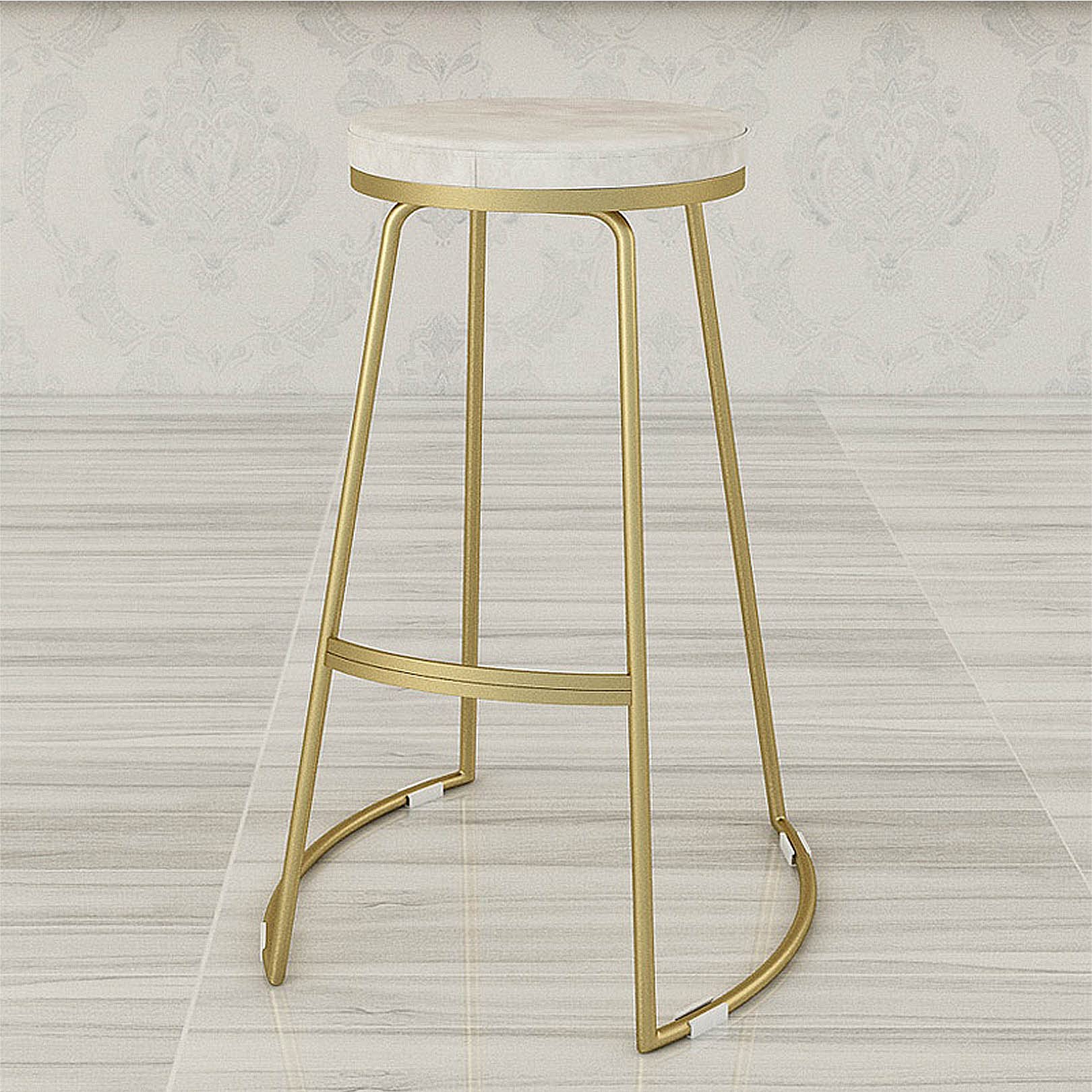 Tabourets hauts tapissés au style nordique épuré et chic