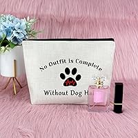 Vista 7 de Sfodiary Bolsa de maquillaje para amantes de los perros, regalo con temática de perro, regalo para mamá, regalo para dueños de perros, regalo