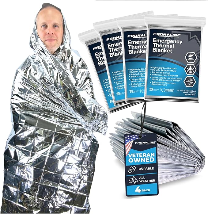 FRONTLINE Emergency Thermal Blankets Large 54