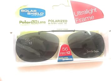 Solar Shield Driving Lens 56 Rec 12 Ultralight Polarized Clip on Sunglasses