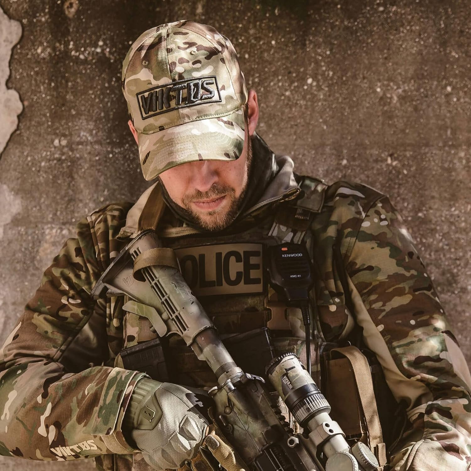 VIKTOS Men's Tiltup Tactical Hat - Adjustable Casual Pre-Curved Mid-Profile Baseball Cap with 3D Embroidered Logo - Image 6