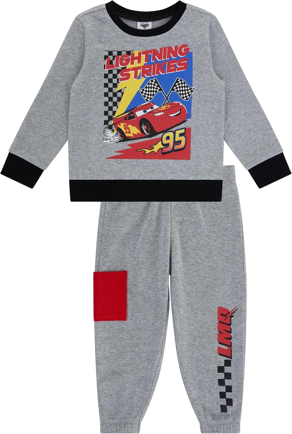 Disney Cars Boys Sweatshirt and Jogger Set with Pocket