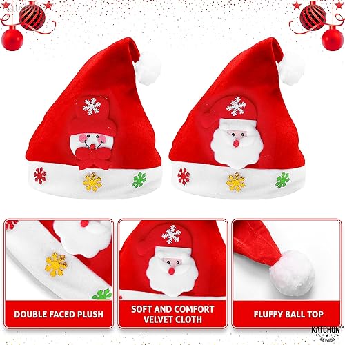 Miniatura 3 de KatchOn, Red Santa Hats for Kids - Unisex  Santa Hats Adult, Kids Santa Hat  Christmas Hat for Christmas Party Decorations