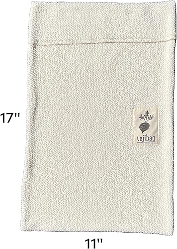 Miniatura 4 de VEJIBAG Bolsas grandes para verduras de algodón orgánico certificado | Bolsas de productos para mantener la lechuga y las verduras frescas |