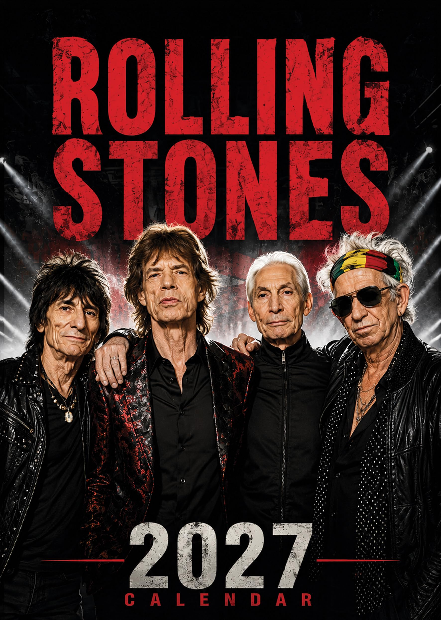 The Rolling Stones 2027 Wall Calendar | A3 Size | Premium Quality | Ideal for Fans & Collectors